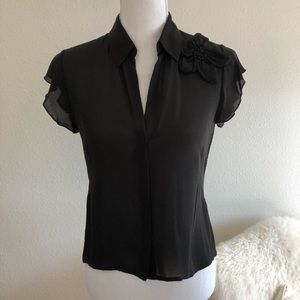 👗 Max Studio 100% Silk Blouse small